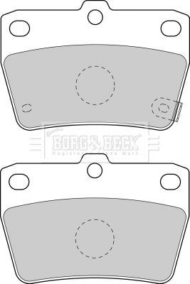 BORG & BECK Комплект тормозных колодок, дисковый тормоз BBP1804
